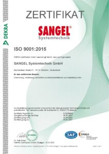 ISO 9001:2015 Zertifikat